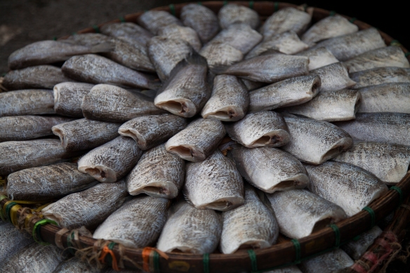 Fish platter at market in Bangkok