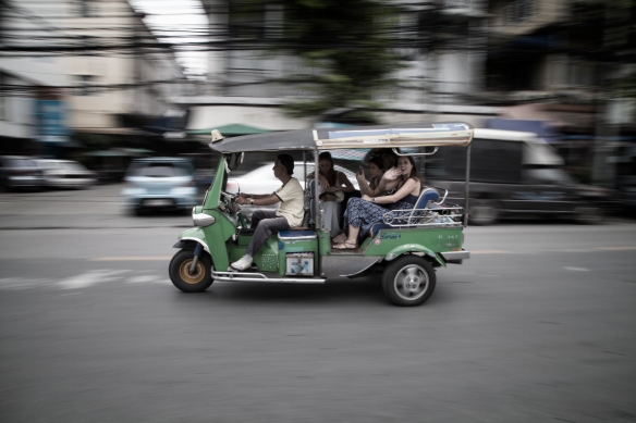 Tuk Tuk ride on streets of Bangkok